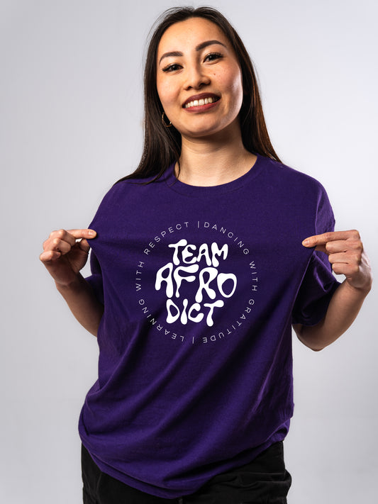 Team Afrodict Circle T-Shirt (lila)